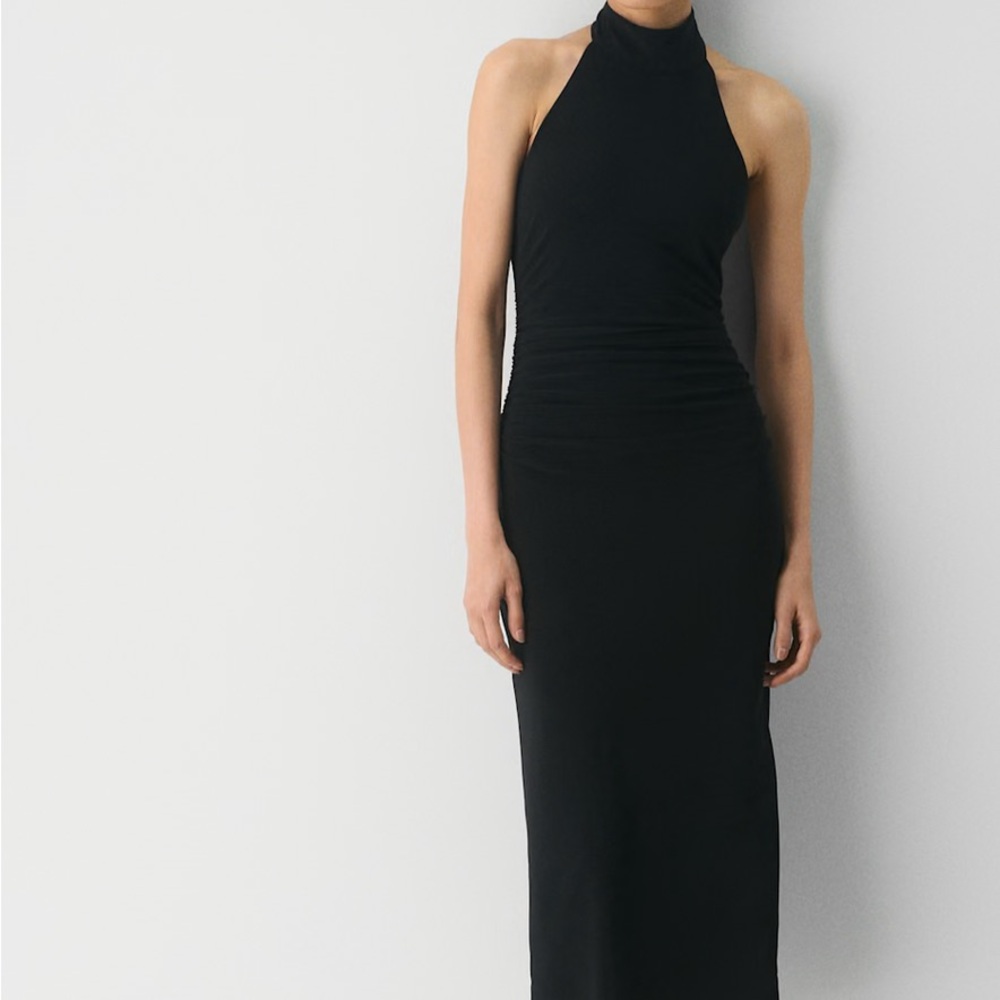 Aritzia Black Strapless Dress